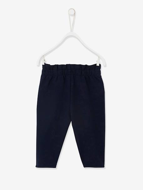 Baby Sweathose, Dehnbund BASIC Oeko-Tex - koralle+nachtblau+tanne - 5