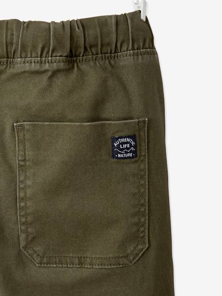 Jungen Cargohose mit Dehnbund Oeko-Tex, Bundweite verstellbar dunkelkhaki+eisblau+graubeige 7