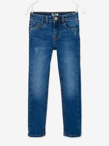 Mädchen Slim-Fit-Jeans WATERLESS, Hüftweite COMFORT blue stone+dark blue+grau+schwarz 2