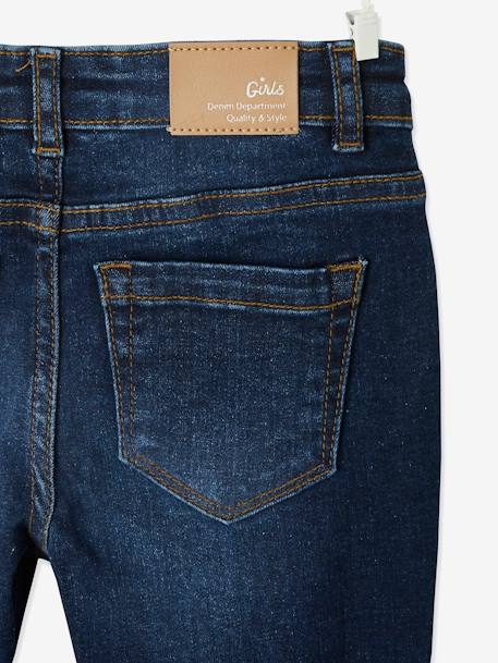 Mädchen Slim-Fit-Jeans WATERLESS, Hüftweite COMFORT, Bundweite verstellbar blue stone+dark blue+grau+schwarz 10