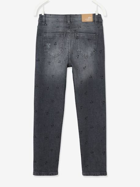 Mädchen Jeans, gerades Bein Oeko-Tex, Bundweite verstellbar double stone+grau 19