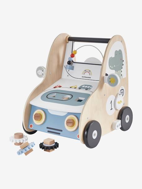 Baby Lauflernwagen mit Bremse, Holz FSC® mehrfarbig 6