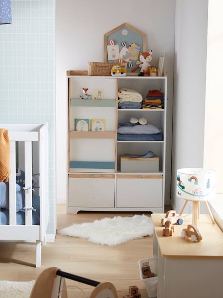 Kinderzimmer Schrank ABC - weiß/natur - 5