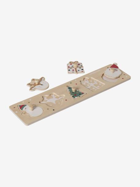 Weihnachts-Steckpuzzle, Holz FSC® mehrfarbig 3