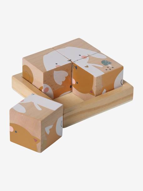 Baby Würfelpuzzle MÄRCHENWALD, Holz FSC® mehrfarbig 7