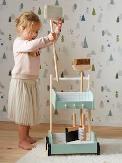 Spielzeug-Kinder Putzwagen, Holz FSC®