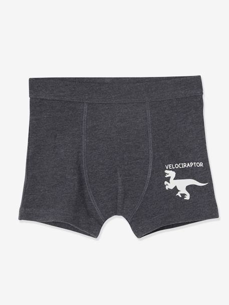 7er-Pack Jungen Boxershorts, Dinosaurier Oeko-Tex - pack wollweiß - 7