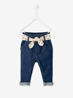 Mädchen Baby Jeans mit Stoffgürtel  [numero-image]