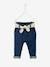 Mädchen Baby Jeans mit Stoffgürtel blue stone+dark blue 7