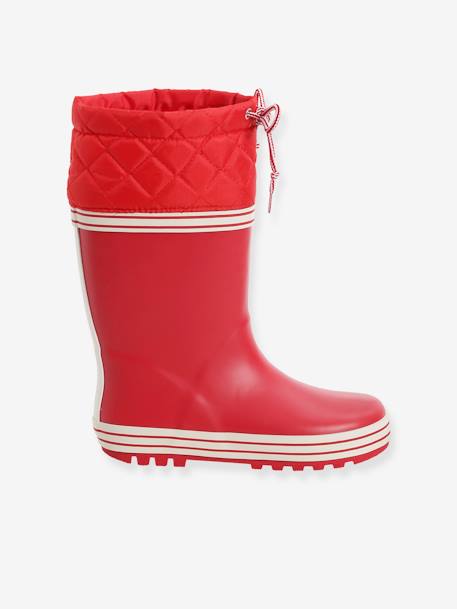 Jungen Gummistiefel, Profilsohle rot 2