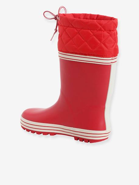 Jungen Gummistiefel, Profilsohle rot 3