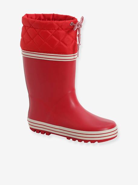 Jungen Gummistiefel, Profilsohle rot 1