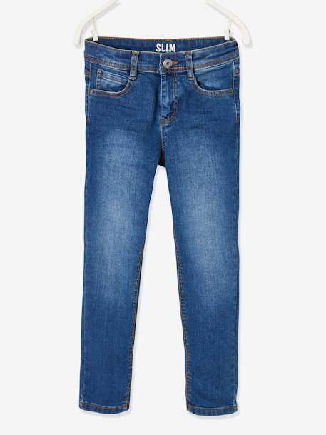 Jungen Slim-Fit-Jeans WATERLESS, Hüftweite COMFORT Oeko-Tex, Bundweite verstellbar blue stone+dark blue+double stone+dunkelgrau 1