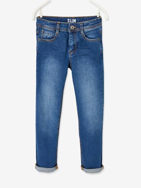 Jungen Slim-Fit-Jeans WATERLESS, Hüftweite COMFORT Oeko-Tex, Bundweite verstellbar blue stone+dark blue+double stone+dunkelgrau 2