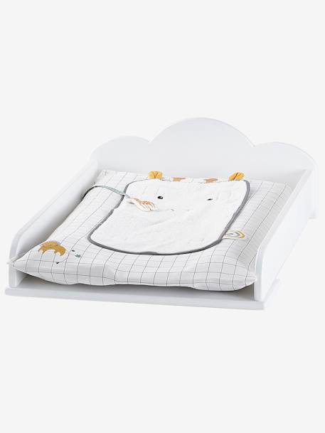 Babyzimmer Wickelaufsatz für Kommoden WOLKE - weiß - 1