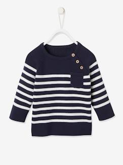 Babymode-Baby Pullover, Streifen Oeko-Tex