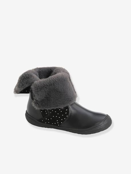 Mädchen Winterboots zum Umschlagen - schwarz - 2