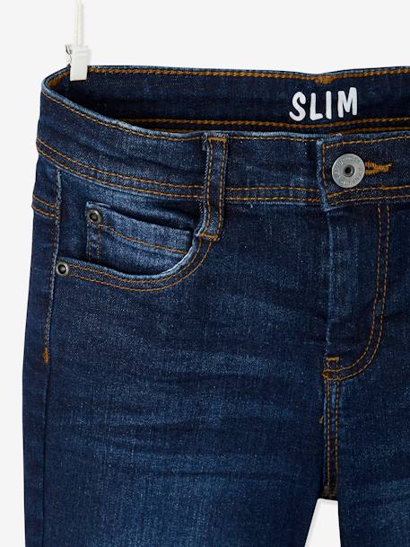 Jungen Slim-Fit-Jeans WATERLESS, Hüftweite SLIM - blue stone+dark blue+double stone+dunkelgrau - 14