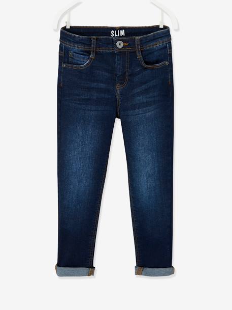 Jungen Slim-Fit-Jeans WATERLESS, Hüftweite COMFORT Oeko-Tex, Bundweite verstellbar blue stone+dark blue+double stone+dunkelgrau 8