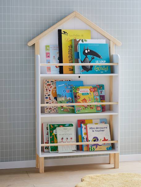 Kinder Bücherregal STRANDHAUS weiß 3