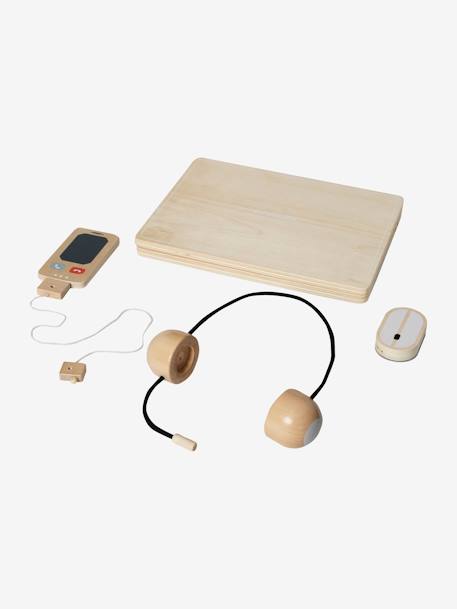 Homeoffice-Set, Holz FSC® mehrfarbig 4