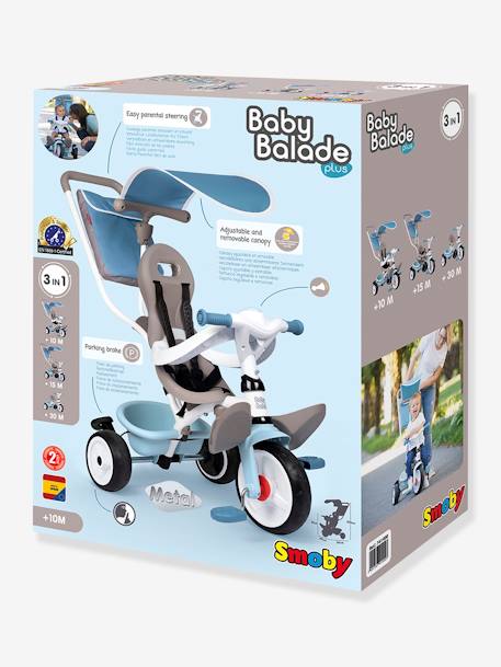 Dreirad BABY BALADE PLUS SMOBY - hellblau - 2