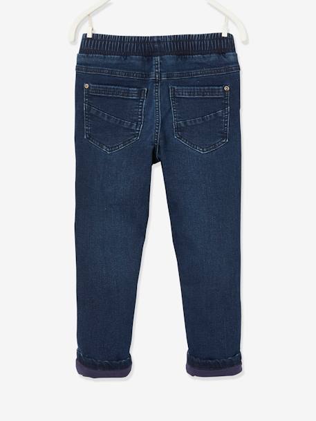 Gefütterte Jungen Jeans, Straight-Fit Oeko-Tex, Bundweite verstellbar blue black 4