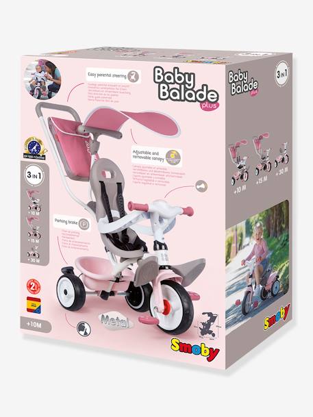 Dreirad BABY BALADE PLUS SMOBY hellblau+rosa 13