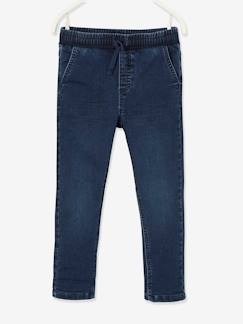 Jungenkleidung-Gefütterte Jungen Jeans, Straight-Fit Oeko-Tex, Bundweite verstellbar