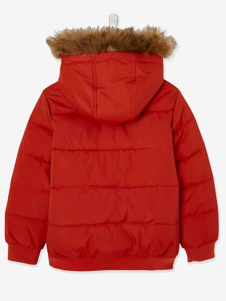 Jungen Steppjacke mit Kapuze, Recycling-Polyester - orange - 5