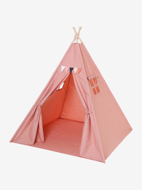 Kinder Spielzelt, Tipi FALKE - rosa+senfgelb - 2