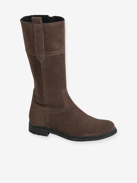 Mädchen Stiefel mit Reißverschluss - taupe - 1