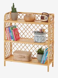 Kinderzimmer-Aufbewahrung-Regale & Bücherregale-Kinderzimmer Regal mit 3 Böden, Rattan BOHO