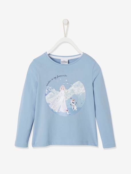 Kinder Shirt mit Elsa und Olaf Disney DIE EISKÖNIGIN 2 hellblau 1