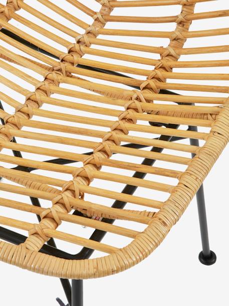 Kinder Stuhl aus Rattan BOHO natur/schwarz 4