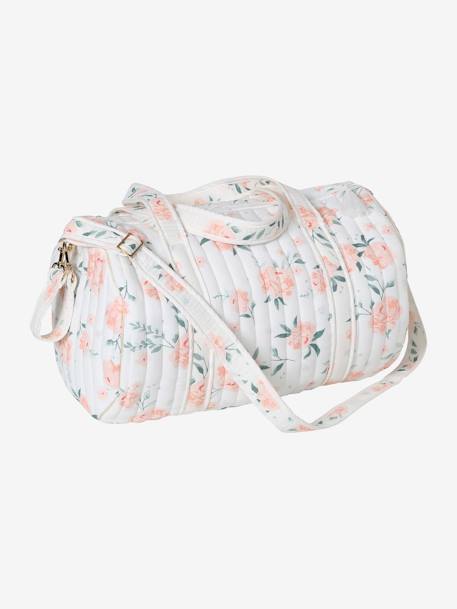 Wickeltasche BABY ROLL aus Musselin, personalisierbar - weiß pfeilsymbole+zartrosa - 12