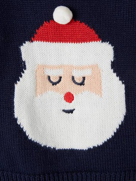 Baby Pullover, Weihnachtsmann Oeko-Tex nachtblau 4