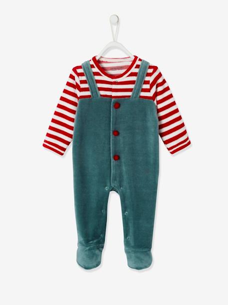 Baby Weihnachts-Geschenkset: Strampler & Lätzchen tanne 9