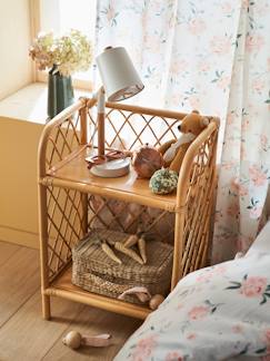 Kinderzimmer-Kindermöbel-Kinderzimmer Nachttisch aus Rattan BOHO