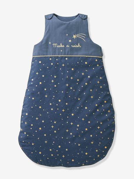 Ärmelloser Baby Winterschlafsack MAKE A WISH - marine/gold - 1