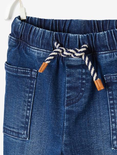 Baby Jeans, Schlupfbund Oeko Tex dark blue+double stone 5