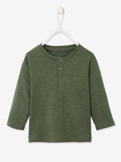 Jungen Baby Henley-Shirt BASIC, personalisierbar Oeko-Tex -  - [numero-image]