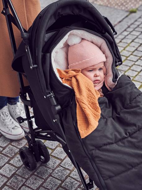 Fußsack für Kinderwagen, wetterfest nachtblau+schwarz 7