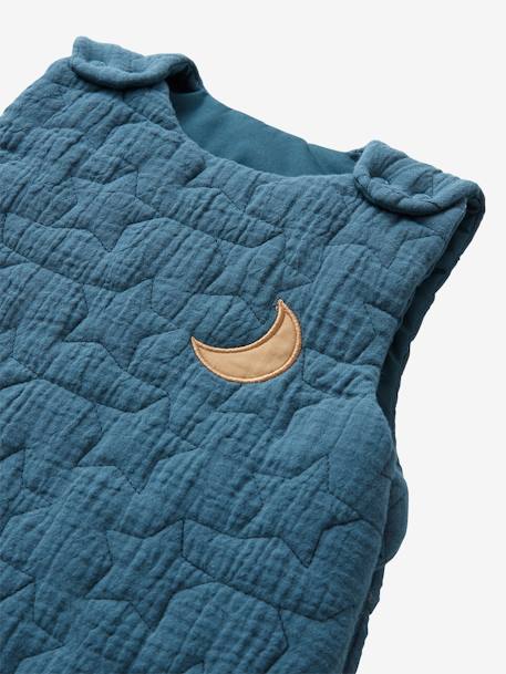 Bio-Kollektion: Baby Winterschlafsack aus Musselin TRAUMNÄCHTE, Ärmel abnehmbar karamell+marine+wollweiß 11