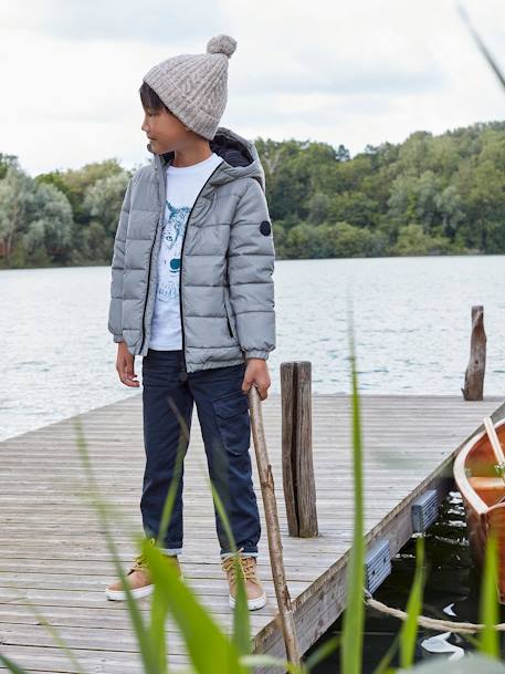 Warme Jungen Steppjacke mit Recycling-Wattierung grau 1