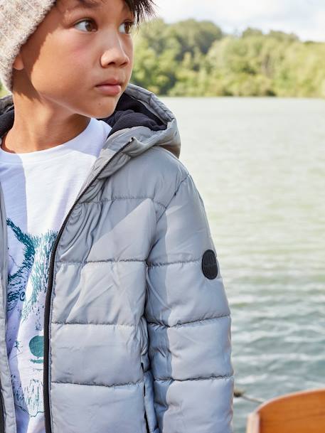 Warme Jungen Steppjacke mit Recycling-Wattierung grau 3