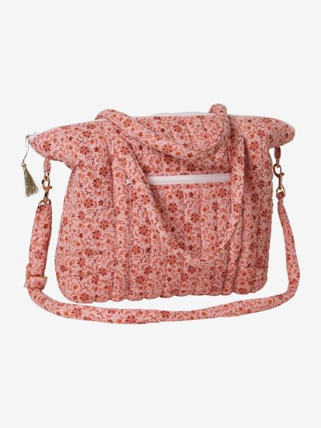 Wickeltasche PLUME, personalisierbar blau indien blume+rosa/folklore blumen+rosa/hippie vintage+weiß bedruckt+weiß geblümt/flora+weiß pfeilsymbole 24