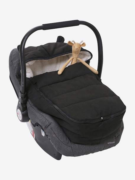 Fußsack für Kinderwagen & Babyschale, wetterfest nachtblau+schwarz 6