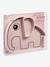 Kinder Silikonteller STICK&STAY ELEPHANT DONE BY DEER blau+rosa+sandfarben 5