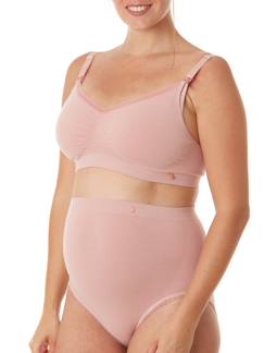 Umstandsmode-Unterwäsche -Slips & Shortys-Nahtloser Umstands-Taillenslip ORGANIC CACHE COEUR